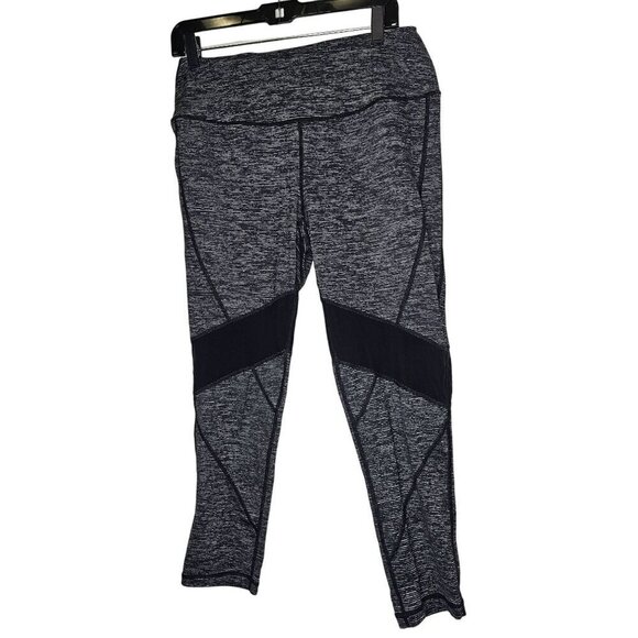 Torrid Active Black & Gray Leggings With Mesh Panel‎ Accents Size 1 - Picture 1 of 8